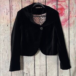 Black Velvet Cropped Jacket 14